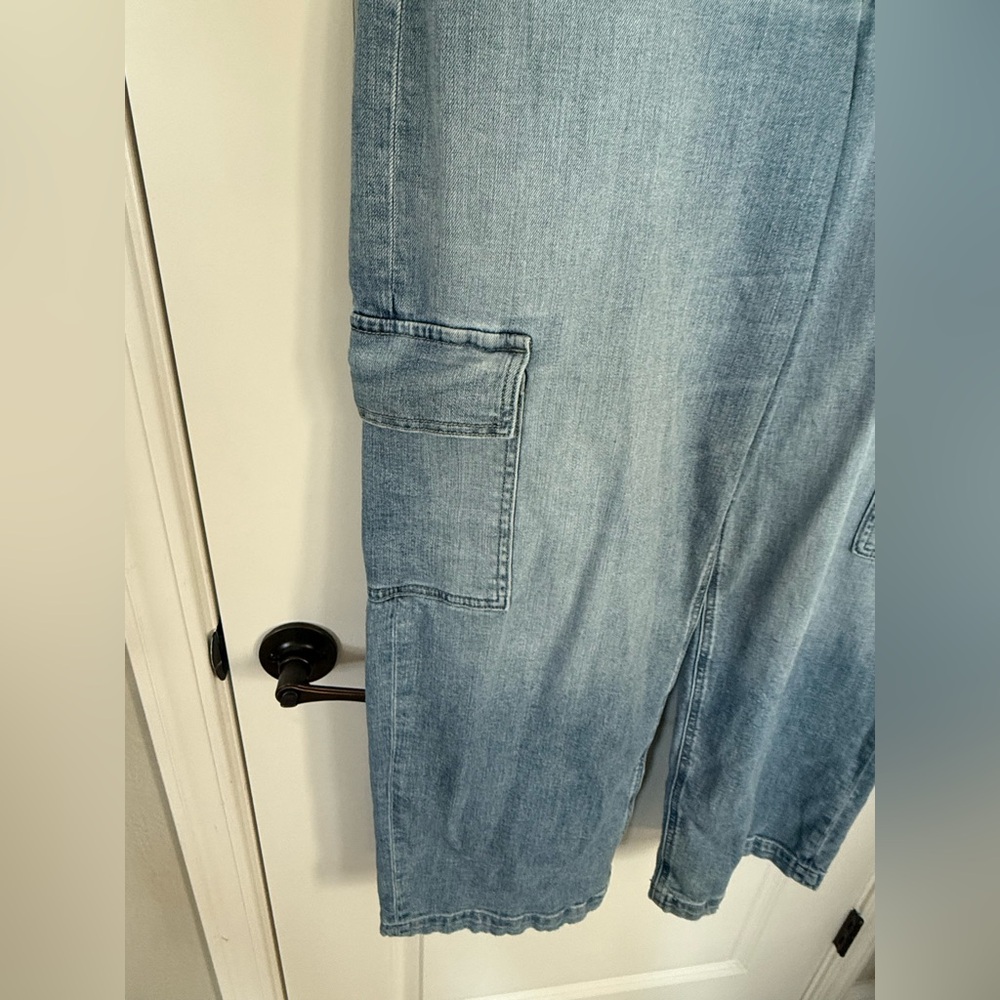 Studio Blue Casual Blue Denim Cargo Pants - Picture 4 of 7